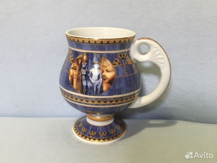 Бокал на ножке для чая коллекционный Египет