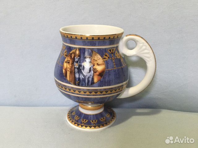 Бокал на ножке для чая коллекционный Египет