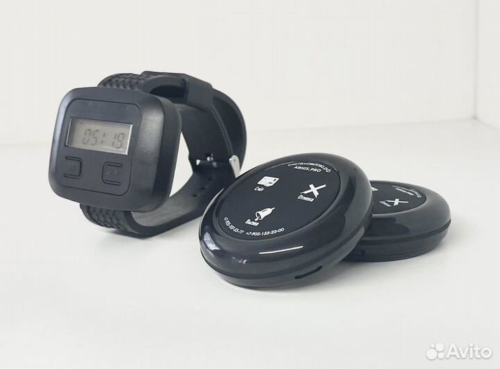 Кнпока вызова официанта модель Ультра и часы