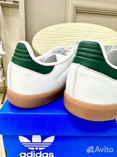 Adidas Samba green кроссовки мужские