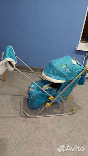 Детские санки коляска бу