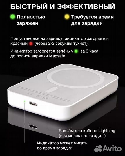 Внешний аккумулятор MagSafe Battery Pack ждя Apple