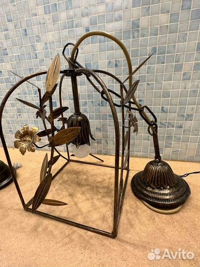 Люстра кованая