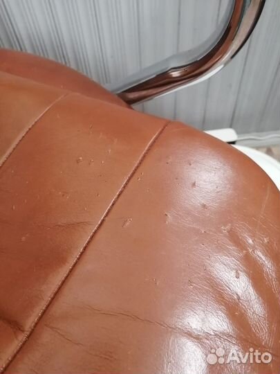 Компьютерное кресло натуральная кожа