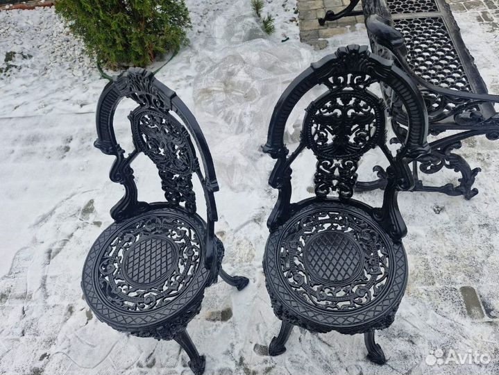 Стул садовый чугунный, каслинское литье