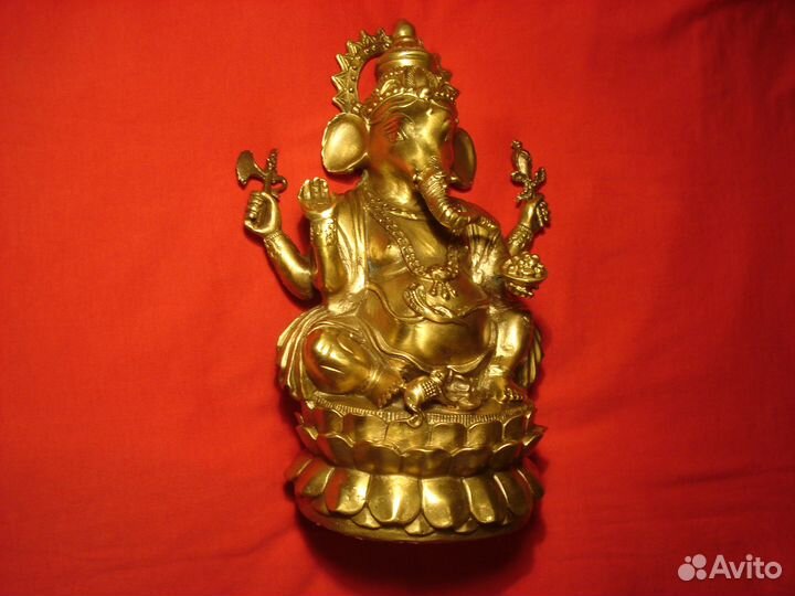 Символ Благосостояния Слон Ганеша Тибет Золото