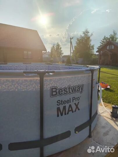 Каркасный бассейн 366х122см. Полный комплект