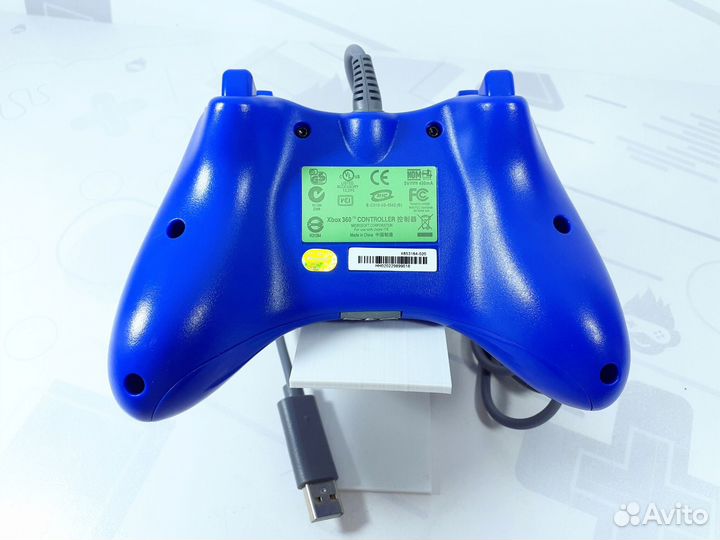 Геймпад для Xbox 360 Проводной Синий