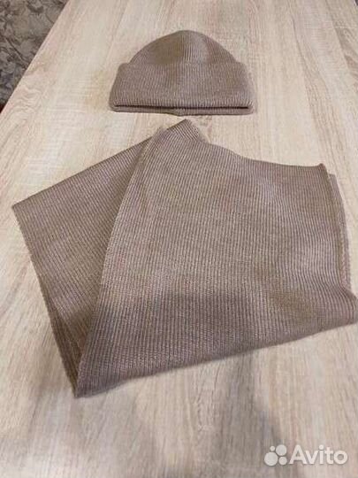 Новый зимний комплект шапка+ шарф