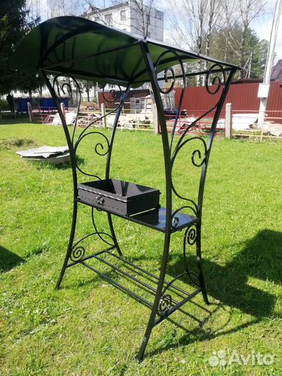 Кованые мангалы с крышей