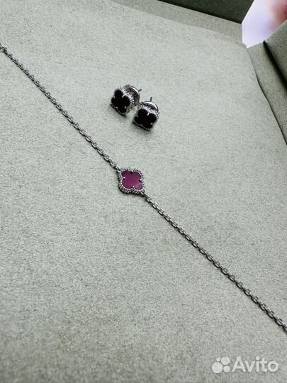 Браслет и серьги van cleef