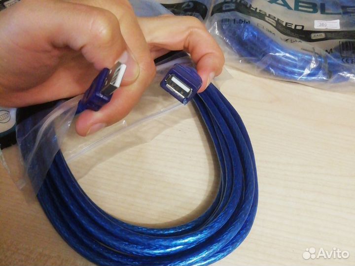 Кабель USB удлинитель 5м Новый