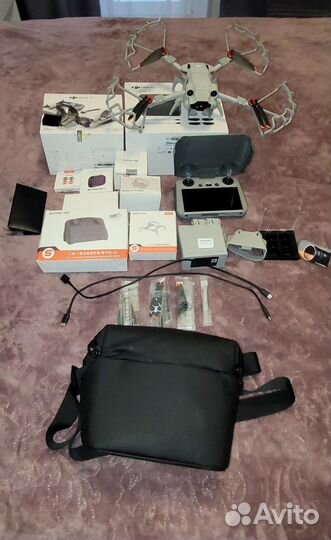 DJI mini 3 PRO RC, fly more combo (+допы)