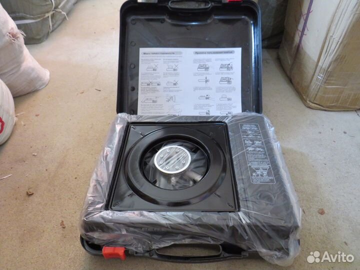 Газовая плитка с переходником новая в кейсе