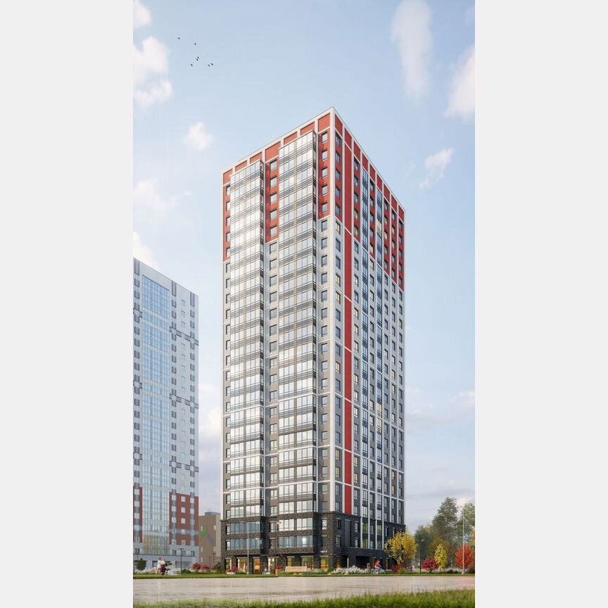 Квартира-студия, 28,4 м², 24/25 эт.