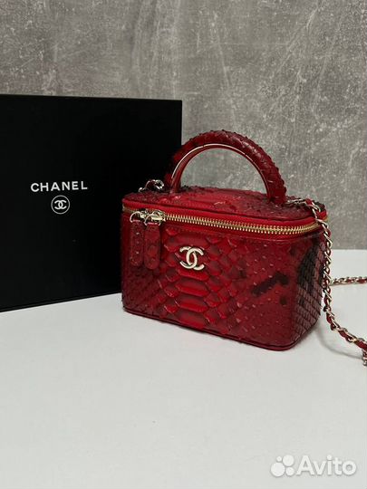 Косметичка chanel кожаная люкс