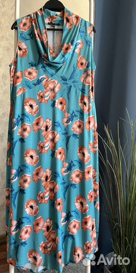 Платье летнее хлопок 50 размер