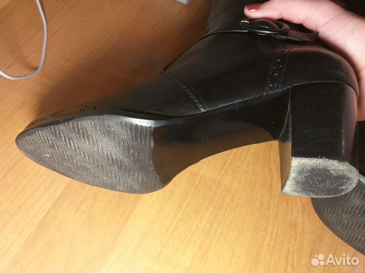 Сапоги кожаные 39 р