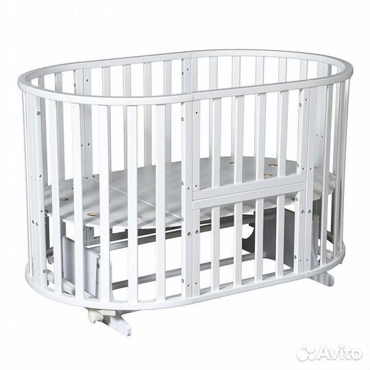 Круглая кроватка с маятником