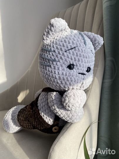 Вязаный котёнок Плюшевые игрушки