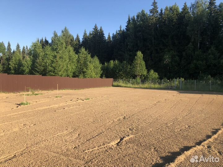 Вспашка и планировка участка подготовка под газон