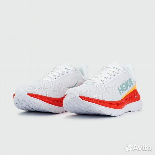 Кроссовки Hoka Mach 4 White Red