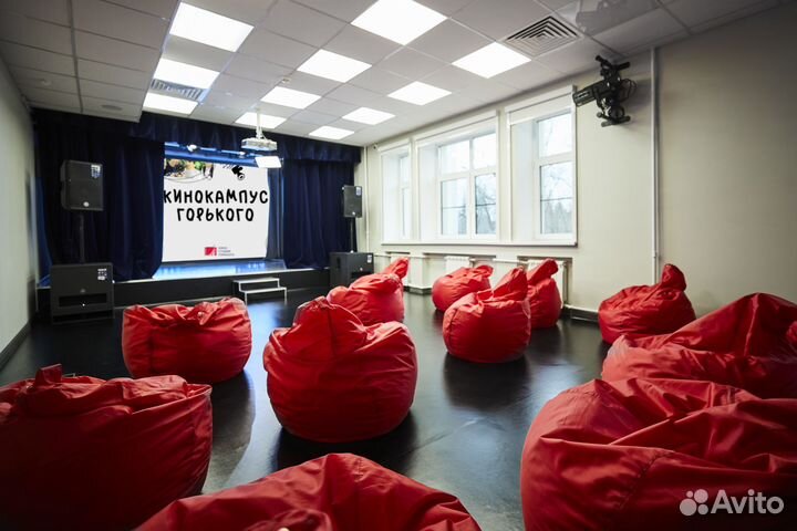 Почасовая аренда зала 67 м² со сценой (до 40 чел.)