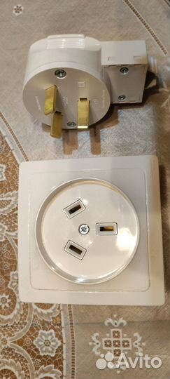 Розетка и вилка для электрической плиты