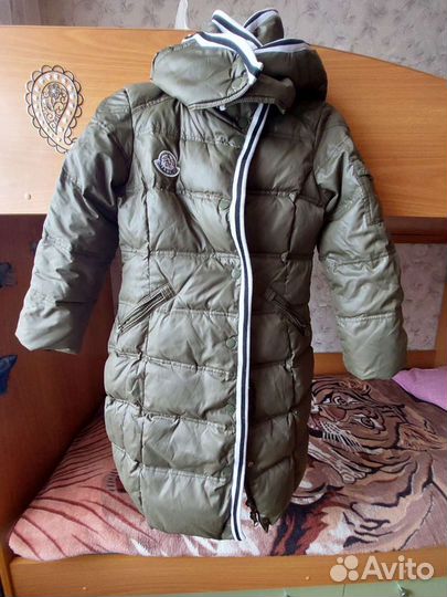 Зимнее пальто для девочки 128