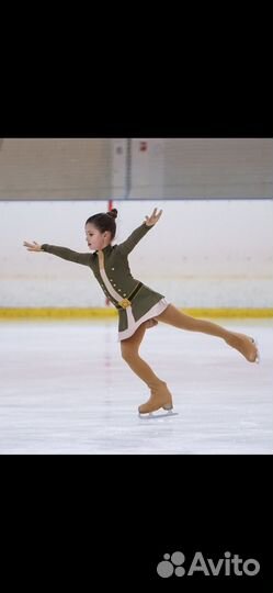 Платье для фигурного катания военное
