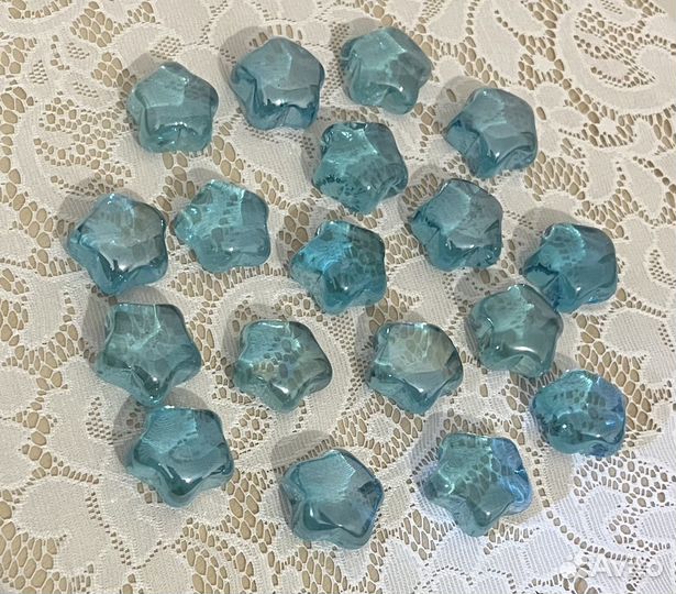 Стеклянные звезды и шарики марблс новые