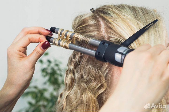 Двойная плойка Dewal titanium t2-pro