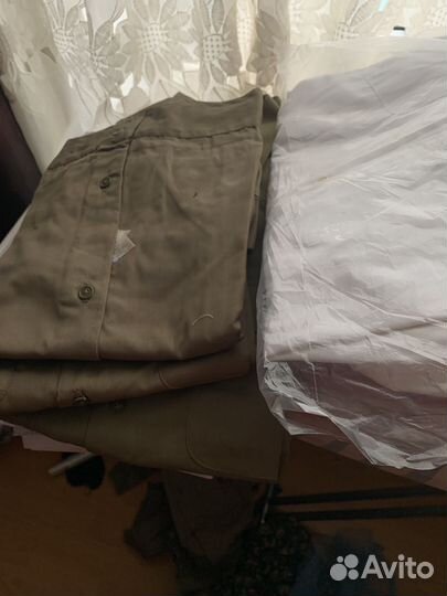 Рубашки армейские хаки и белые ворот от40 до 42