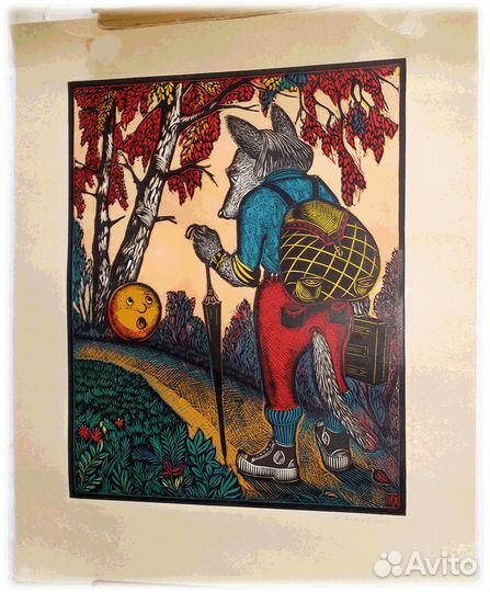 Литография офорт Л. Хинштейн А. Веселов А.Давыдов