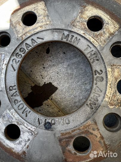 Комплект передней тормозной системы dodge RAM TRX