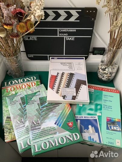 Бумага Lomond и плёнка Raflatac