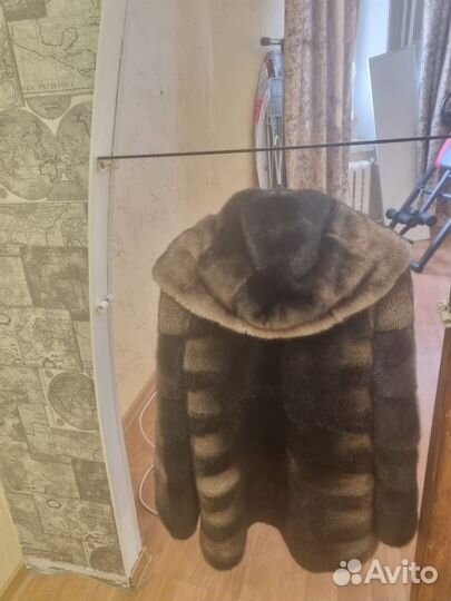 Шуба норковая 48 50 бу двухцветная качественные шк