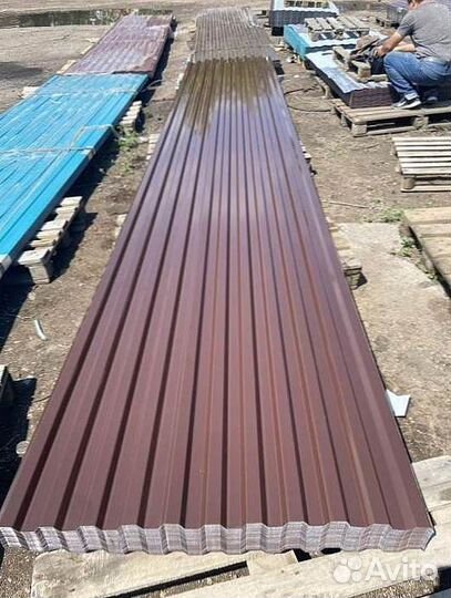 Профнастил мп20 коричневый
