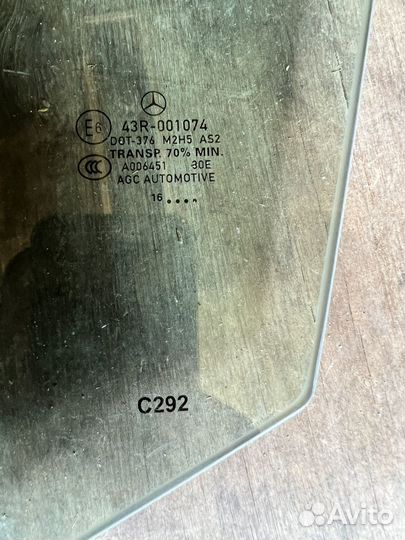 Стекло боковое водительское доя меоседес w292