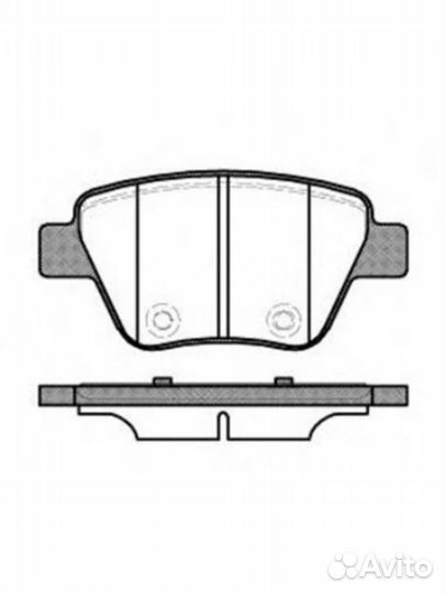 Колодки тормозные дисковые задние A3 Octavia Super