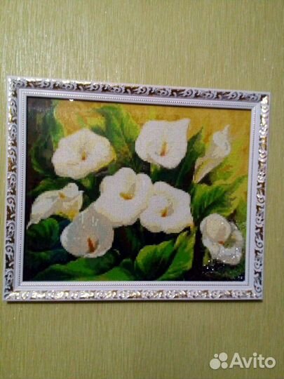 Алмазная мозаика. Лилии