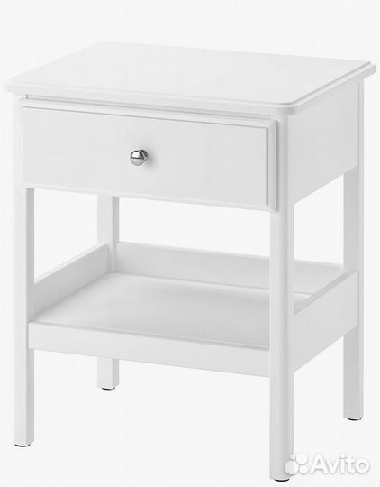 Тумба прикроватная икеа тисседаль, цвет: белый