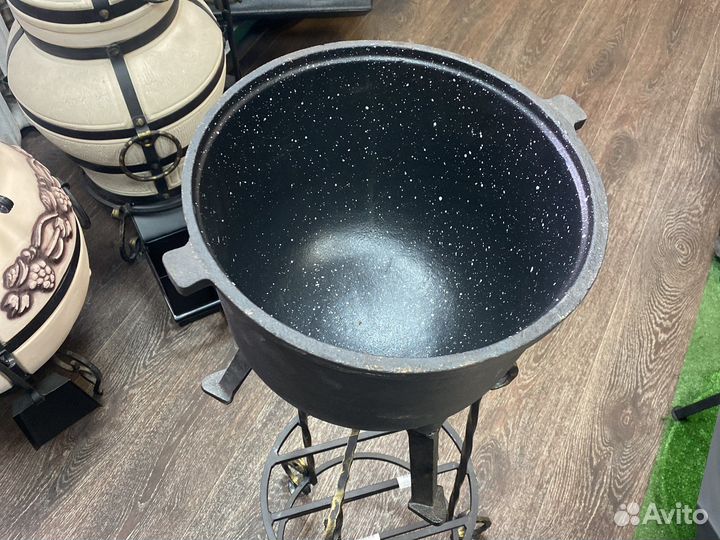 Польский чугунный казан 10 л