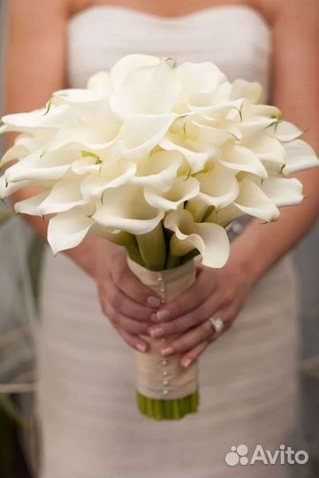 Свадебный букет каллы