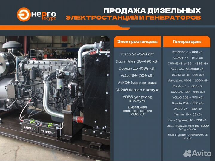 Электростанция дизельная ад-100С-Т400 iveco