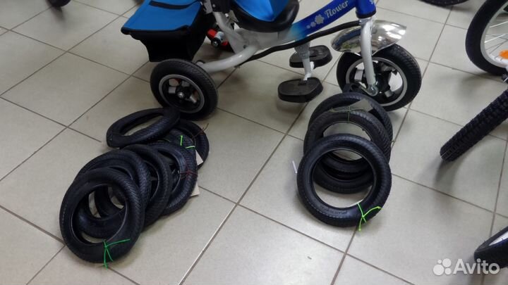 Покрышки к детским трёх колесным велосипедам