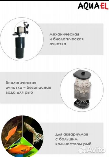 Фильтр aquael Turbo 2000 б/у