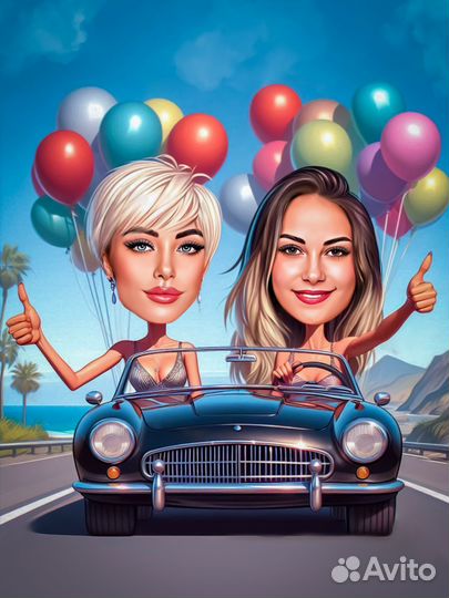 Шарж по фото на заказ в Челябинске