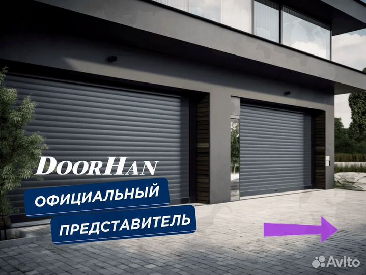 Секционные ворота гаражные автоматические