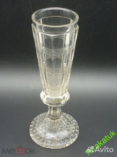 Фужер, шампанка русское стекло. исз 19 век